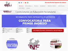 Tablet Screenshot of ensj.edu.mx